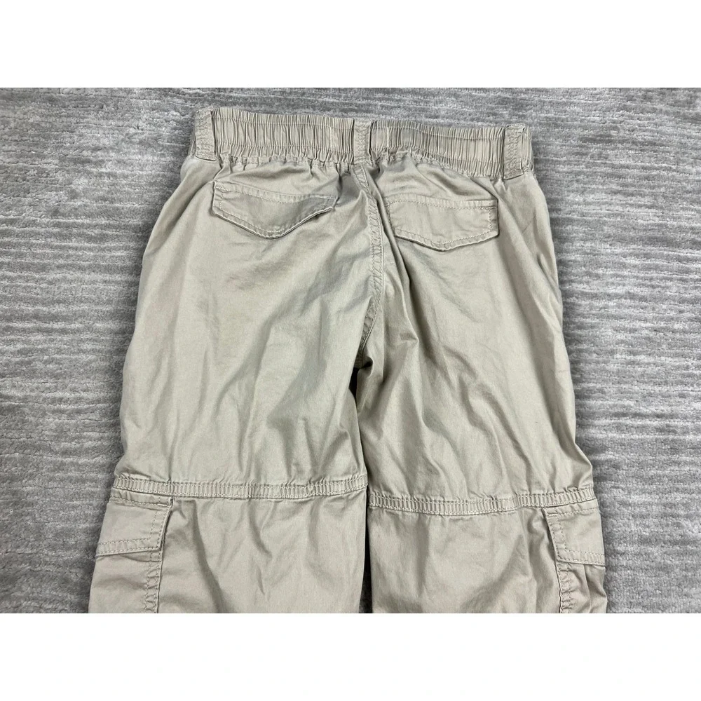 Abercrombie Kids Cargo Joggers Unisex 11/12 Tan Khaki Cotton Blend Utility Pants